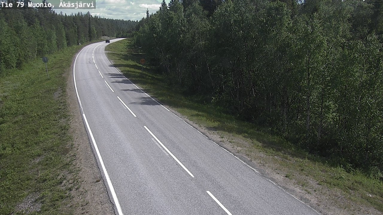 Weather Camera Image Road 79 Muonio, Äkäsjärvi, Muonio, Lappi