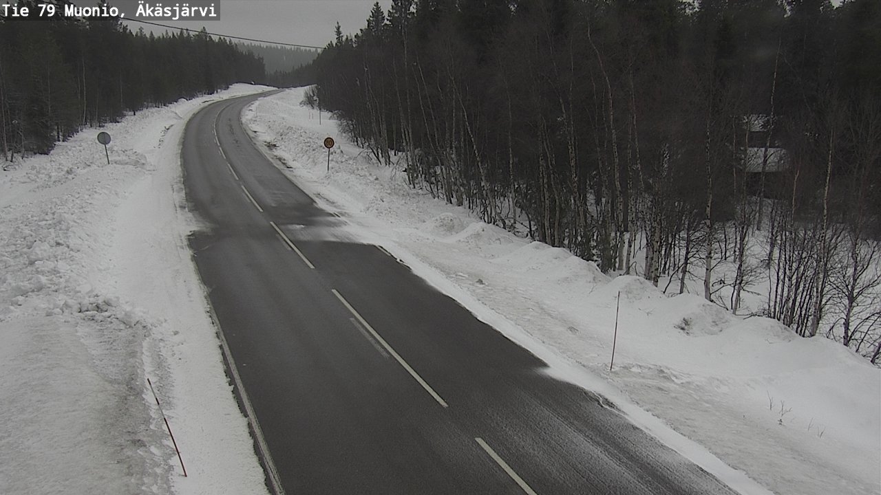 Weather Camera Image Road 79 Muonio, Äkäsjärvi, Muonio, Lappi