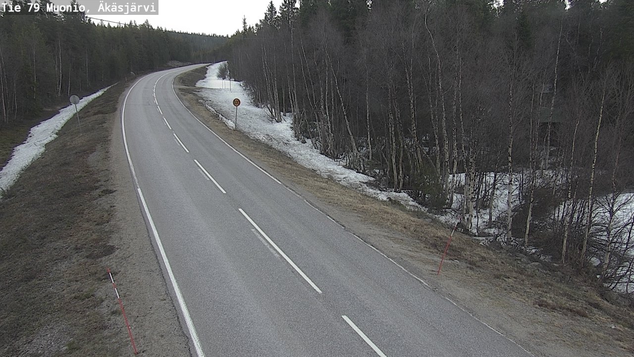 Weather Camera Image Road 79 Muonio, Äkäsjärvi, Muonio, Lappi