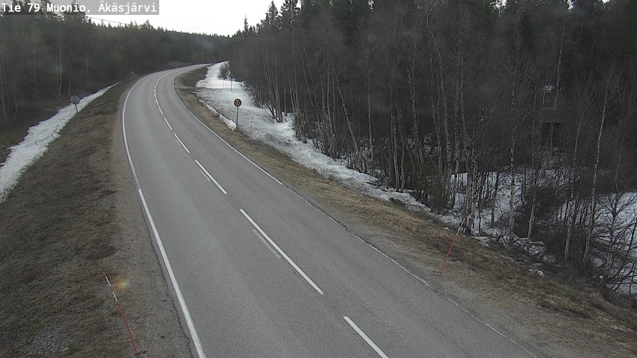 Weather Camera Image Road 79 Muonio, Äkäsjärvi, Muonio, Lappi