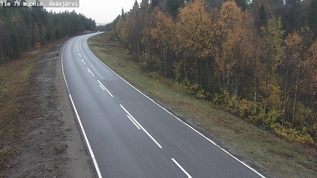 Weather Camera Image Road 79 Muonio, Äkäsjärvi, Muonio, Lappi