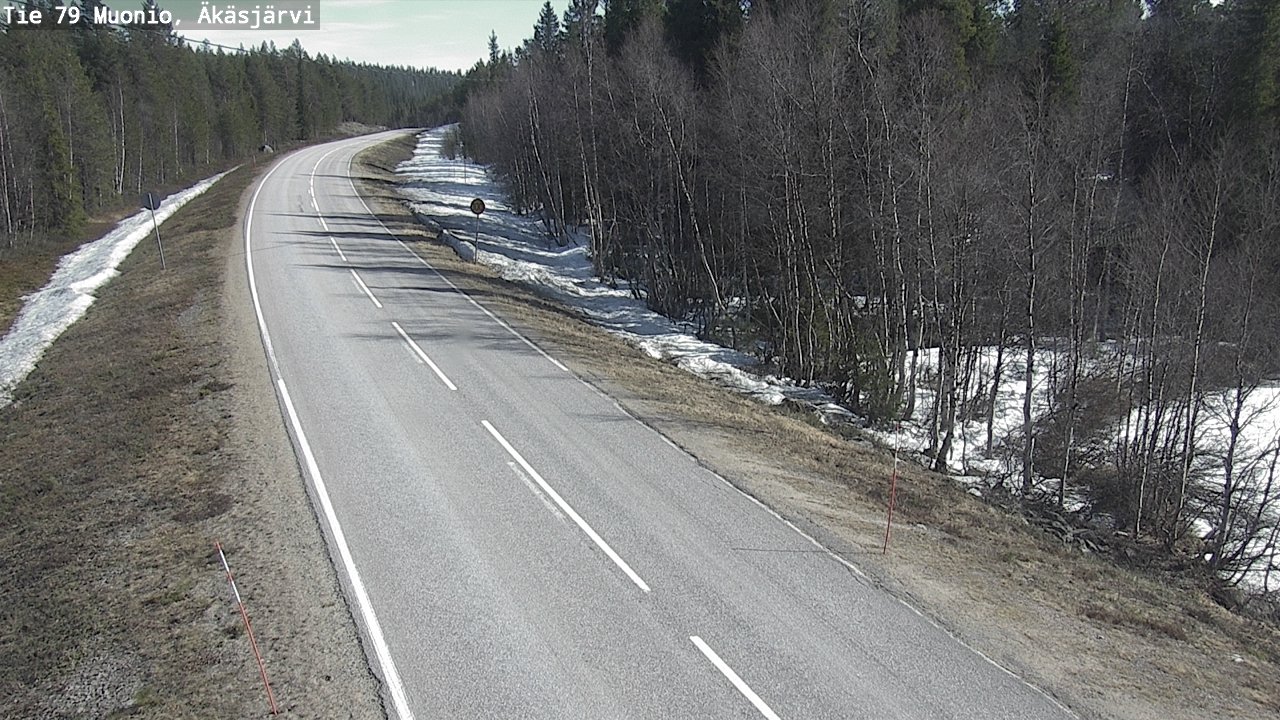 Weather Camera Image Road 79 Muonio, Äkäsjärvi, Muonio, Lappi