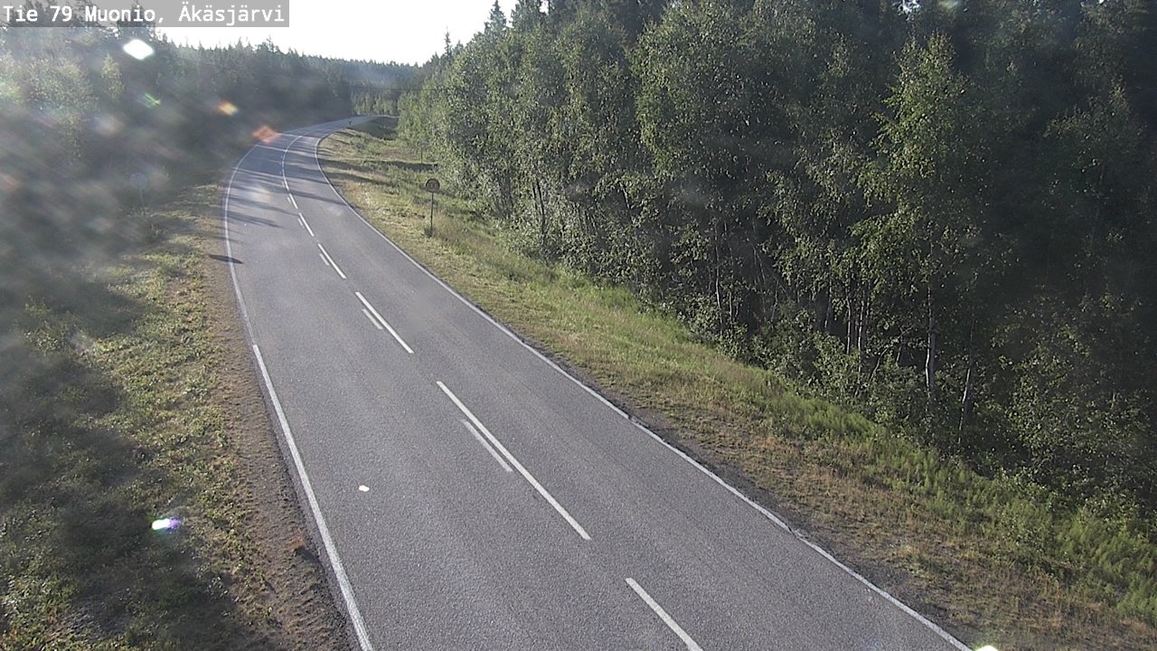 Weather Camera Image Road 79 Muonio, Äkäsjärvi, Muonio, Lappi