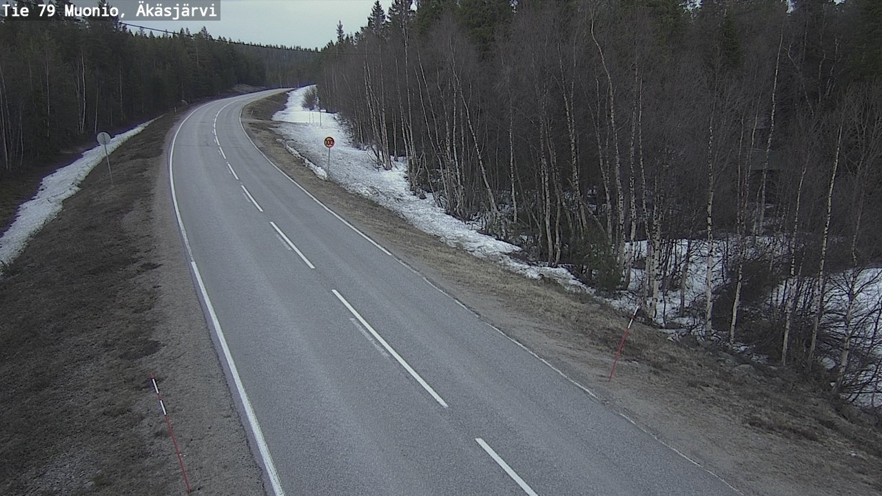 Weather Camera Image Road 79 Muonio, Äkäsjärvi, Muonio, Lappi