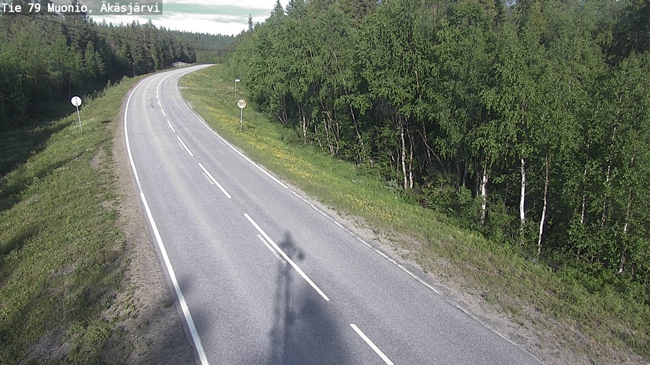 Weather Camera Image Road 79 Muonio, Äkäsjärvi, Muonio, Lappi