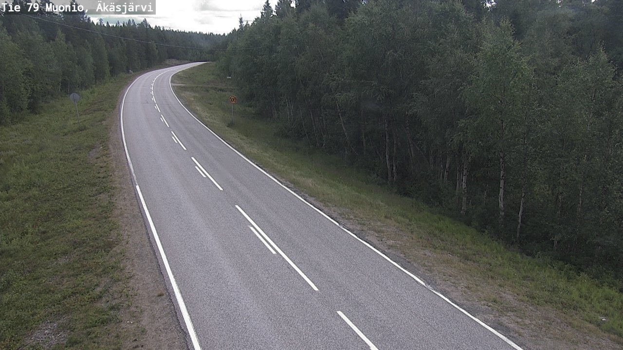 Weather Camera Image Väg 79 Muonio, Äkäsjärvi, Muonio, Lappi