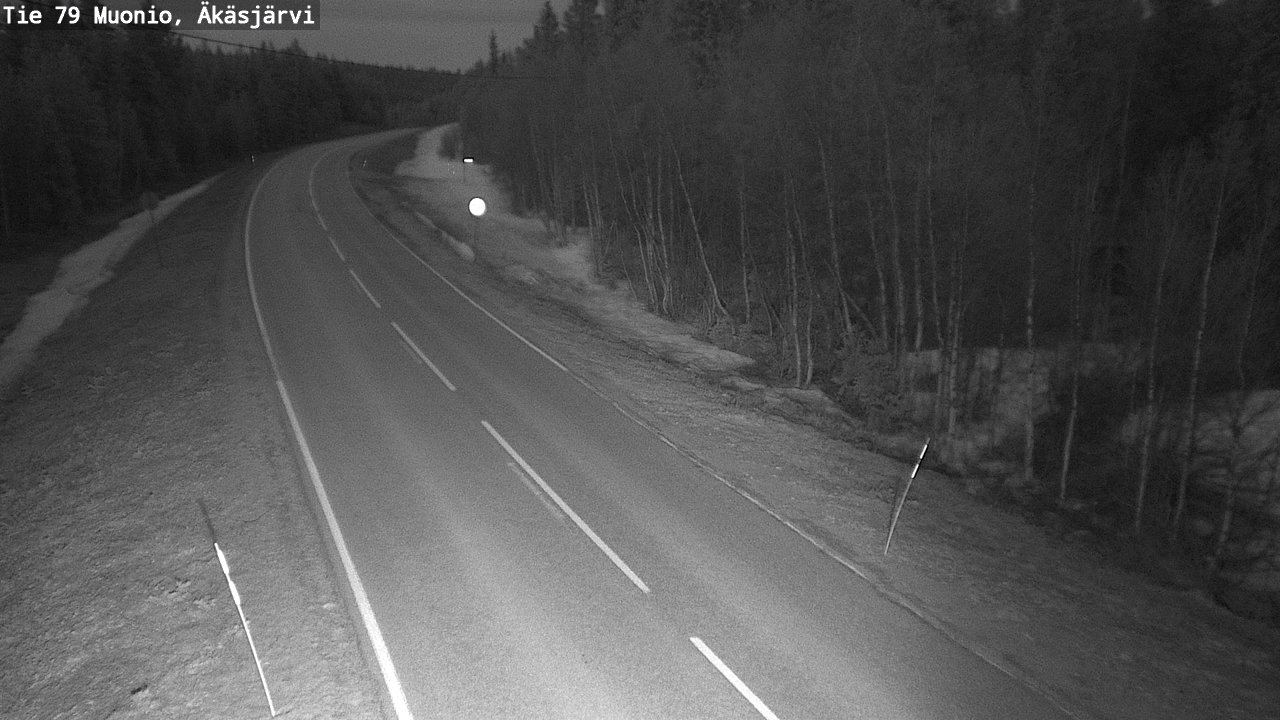 Weather Camera Image Road 79 Muonio, Äkäsjärvi, Muonio, Lappi