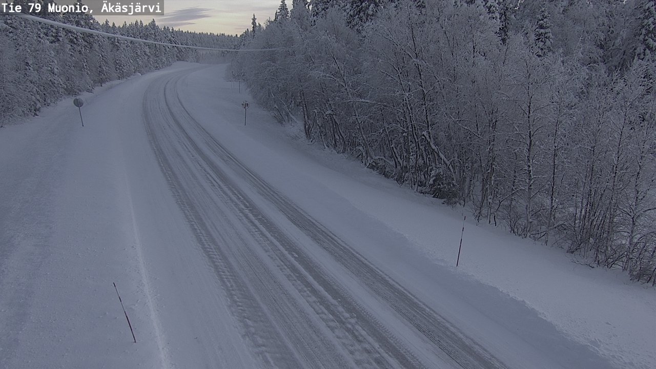 Weather Camera Image Road 79 Muonio, Äkäsjärvi, Muonio, Lappi
