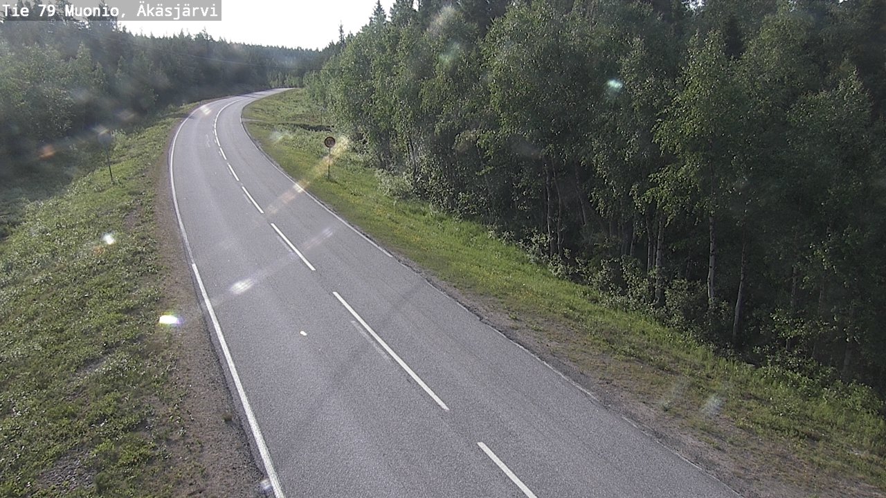Weather Camera Image Road 79 Muonio, Äkäsjärvi, Muonio, Lappi