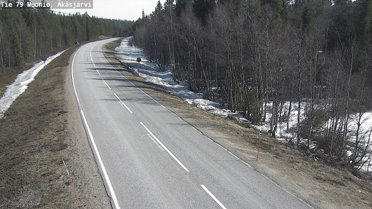 Weather Camera Image Road 79 Muonio, Äkäsjärvi, Muonio, Lappi