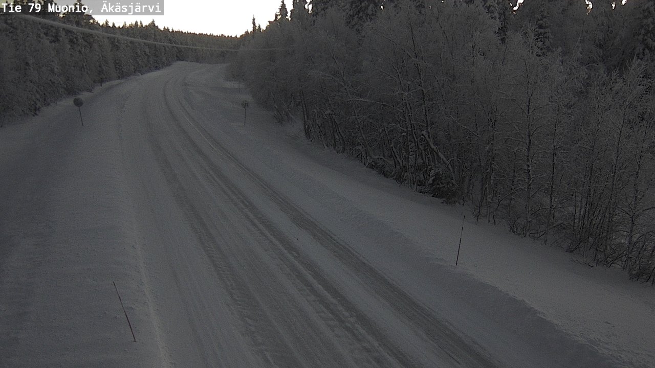 Weather Camera Image Road 79 Muonio, Äkäsjärvi, Muonio, Lappi