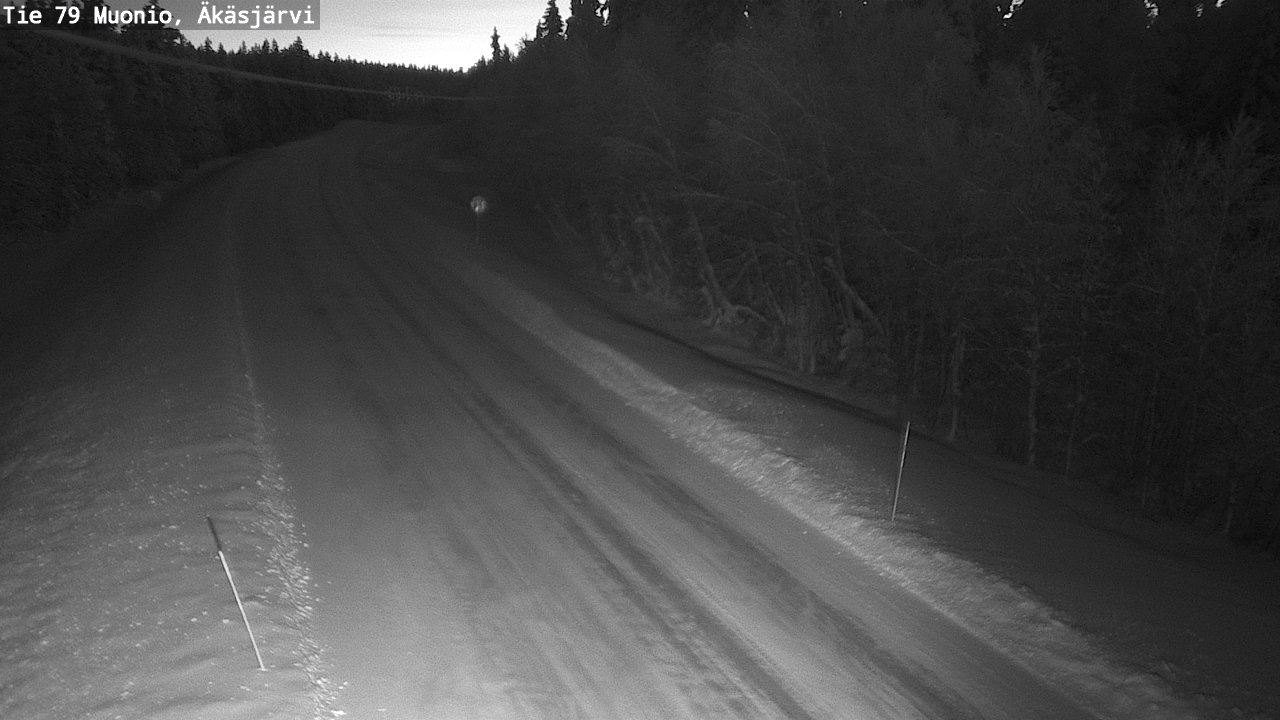Weather Camera Image Road 79 Muonio, Äkäsjärvi, Muonio, Lappi