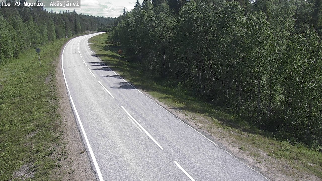 Weather Camera Image Road 79 Muonio, Äkäsjärvi, Muonio, Lappi