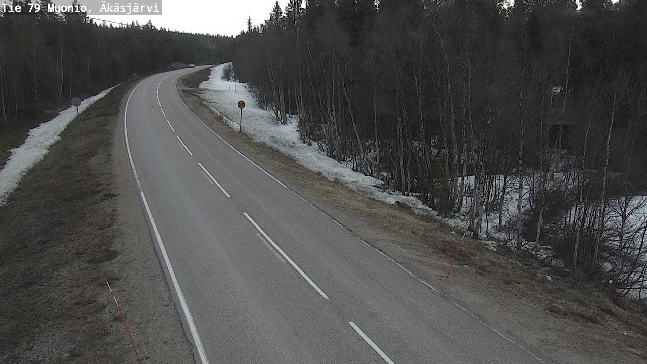 Weather Camera Image Road 79 Muonio, Äkäsjärvi, Muonio, Lappi