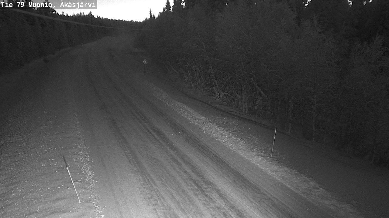 Weather Camera Image Road 79 Muonio, Äkäsjärvi, Muonio, Lappi