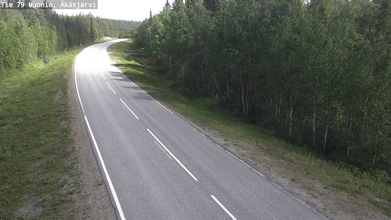 Weather Camera Image Road 79 Muonio, Äkäsjärvi, Muonio, Lappi