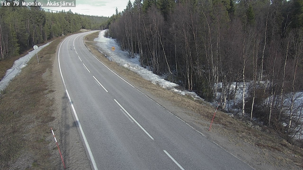 Weather Camera Image Road 79 Muonio, Äkäsjärvi, Muonio, Lappi