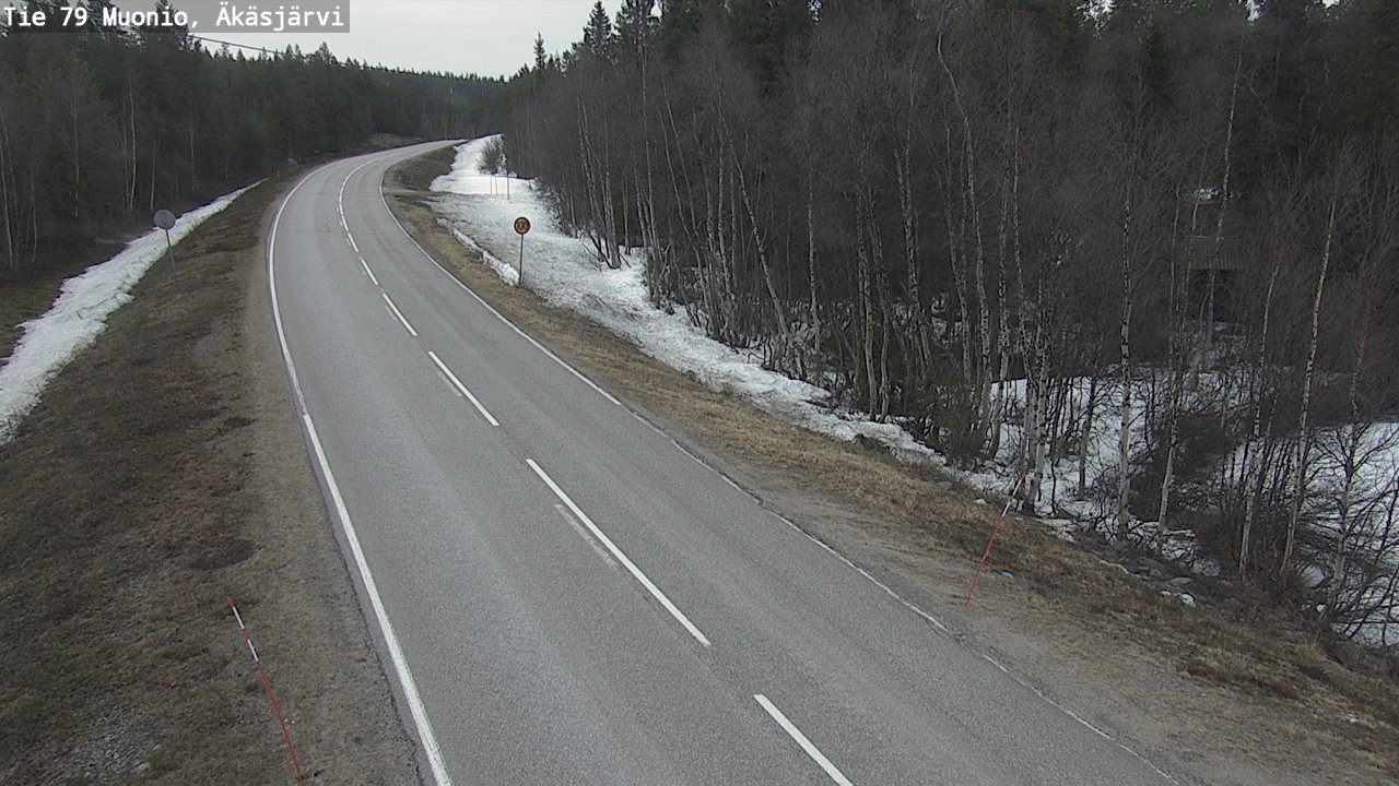Weather Camera Image Road 79 Muonio, Äkäsjärvi, Muonio, Lappi