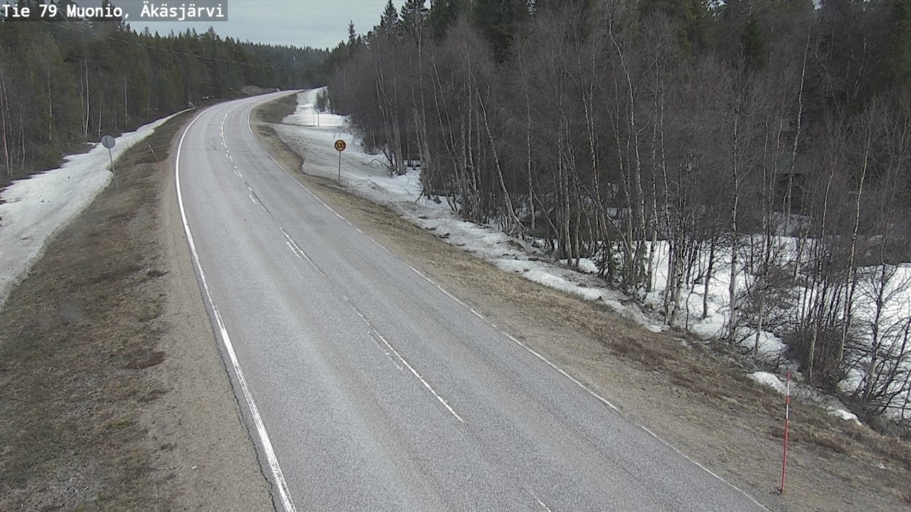 Weather Camera Image Väg 79 Muonio, Äkäsjärvi, Muonio, Lappi