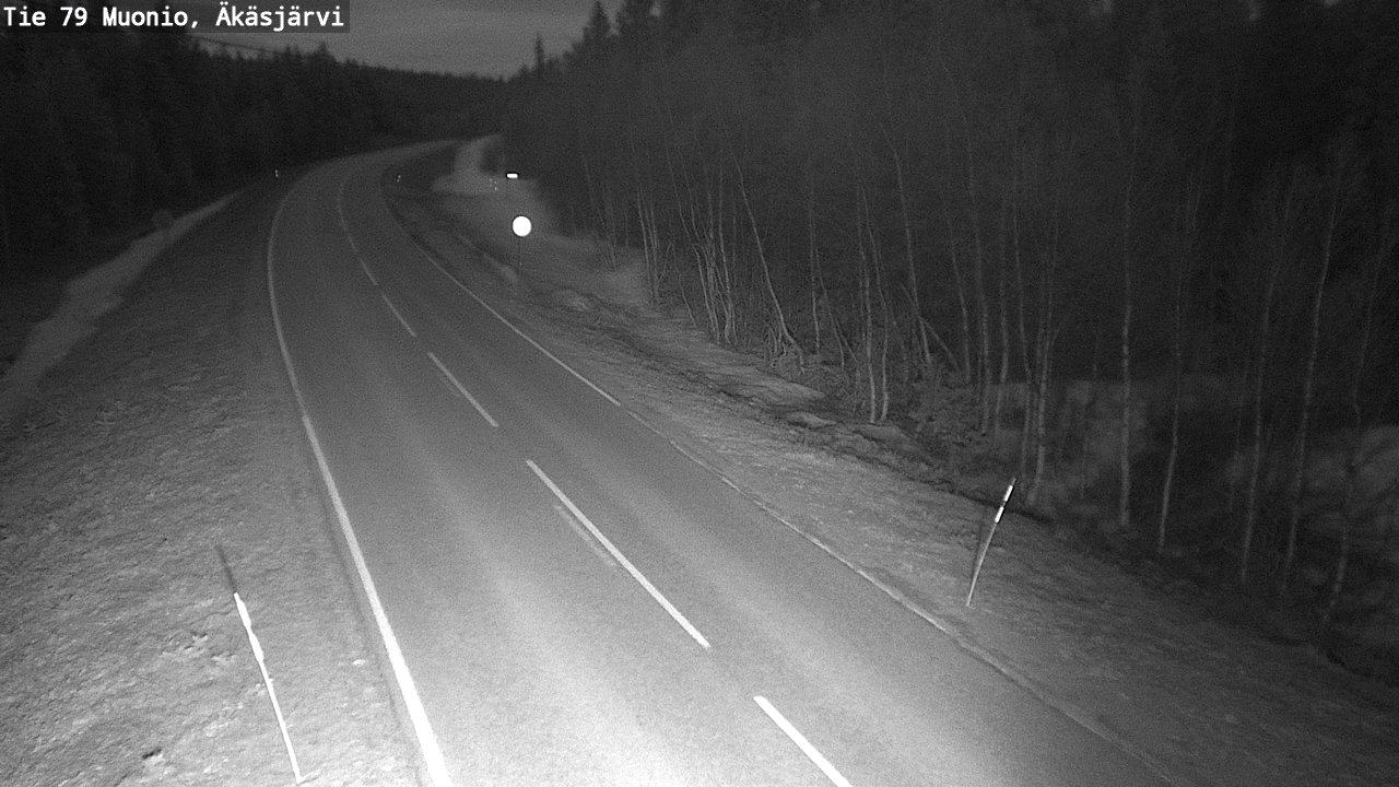 Weather Camera Image Road 79 Muonio, Äkäsjärvi, Muonio, Lappi