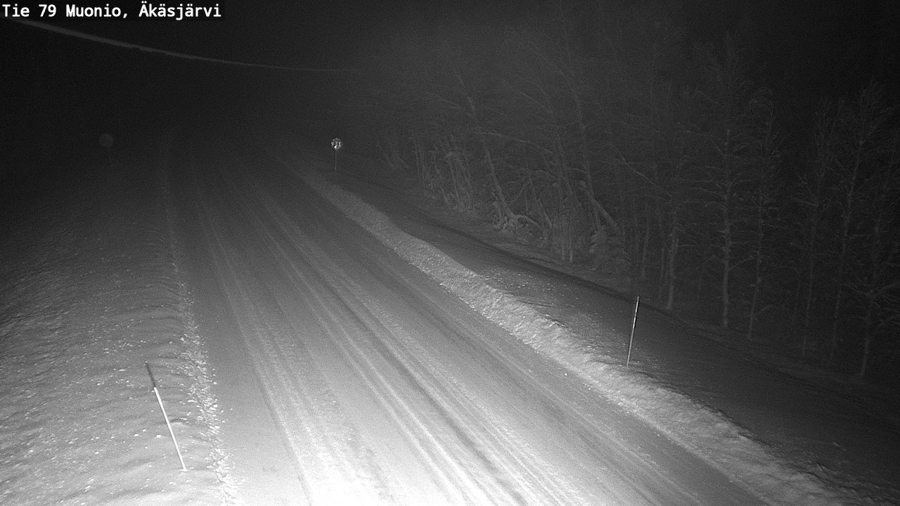 Weather Camera Image Väg 79 Muonio, Äkäsjärvi, Muonio, Lappi