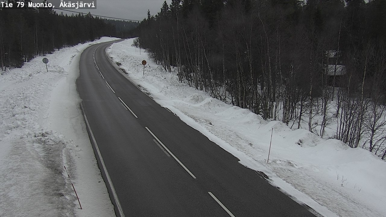 Weather Camera Image Väg 79 Muonio, Äkäsjärvi, Muonio, Lappi