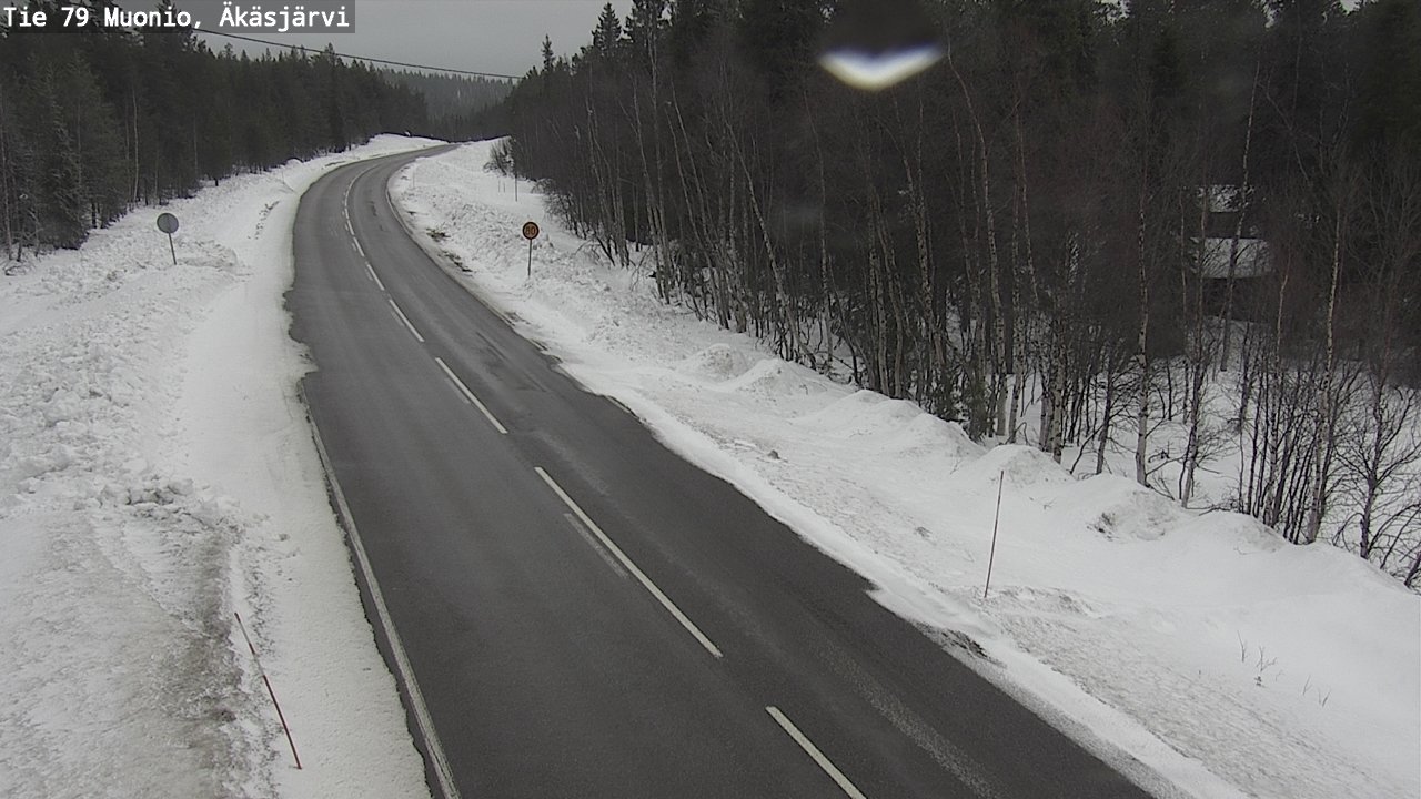 Weather Camera Image Road 79 Muonio, Äkäsjärvi, Muonio, Lappi
