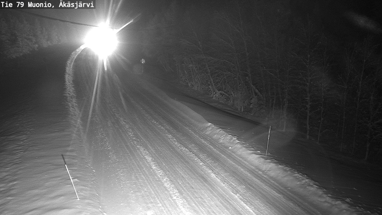Weather Camera Image Väg 79 Muonio, Äkäsjärvi, Muonio, Lappi