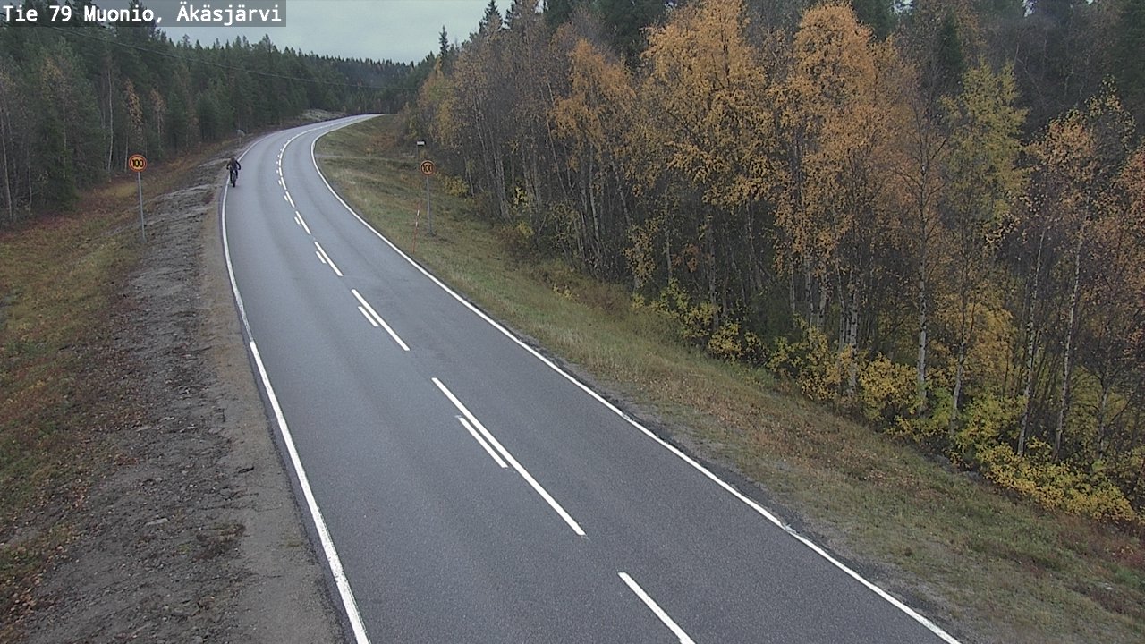 Weather Camera Image Road 79 Muonio, Äkäsjärvi, Muonio, Lappi