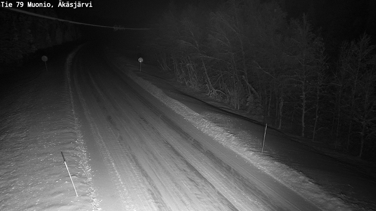 Weather Camera Image Road 79 Muonio, Äkäsjärvi, Muonio, Lappi