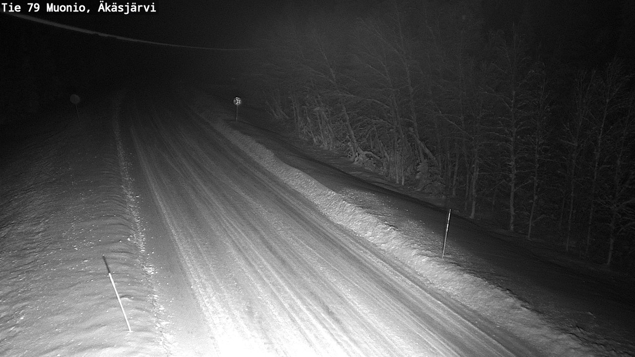 Weather Camera Image Väg 79 Muonio, Äkäsjärvi, Muonio, Lappi