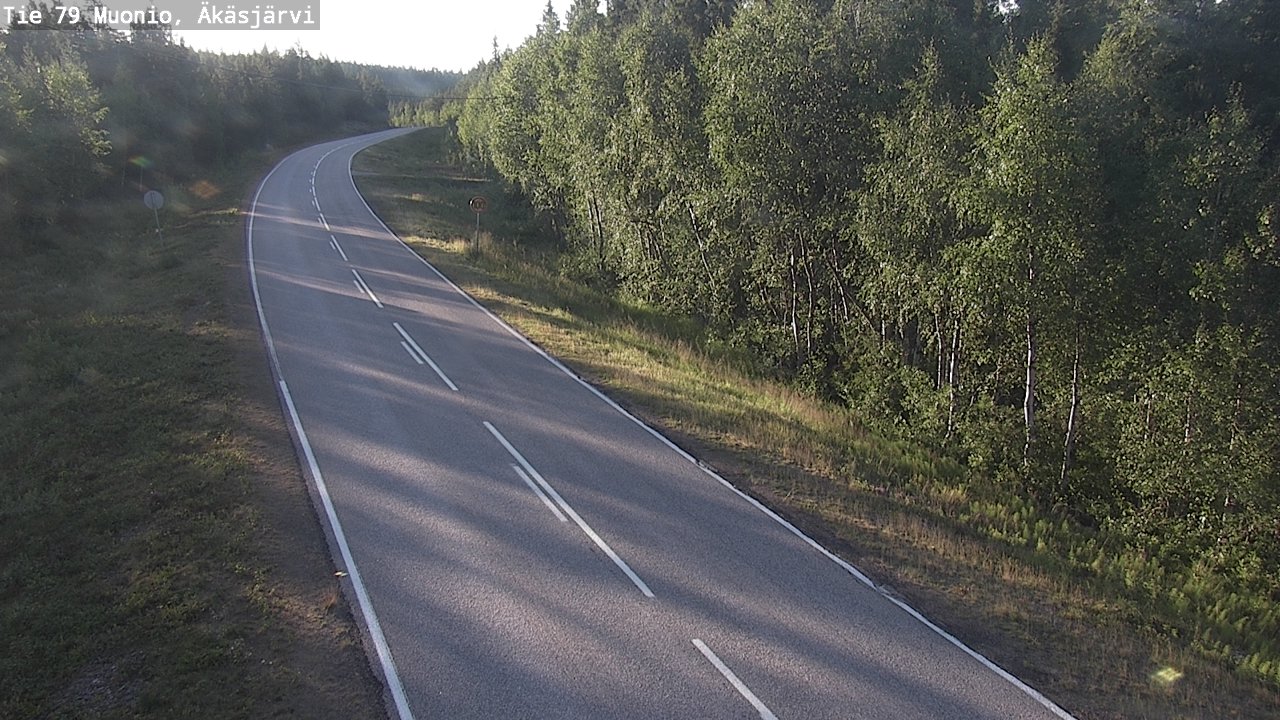 Weather Camera Image Road 79 Muonio, Äkäsjärvi, Muonio, Lappi
