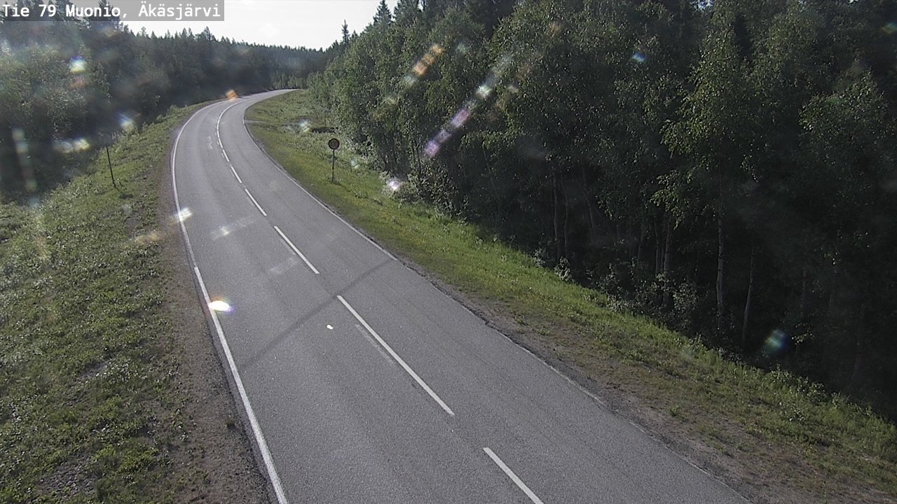 Weather Camera Image Road 79 Muonio, Äkäsjärvi, Muonio, Lappi