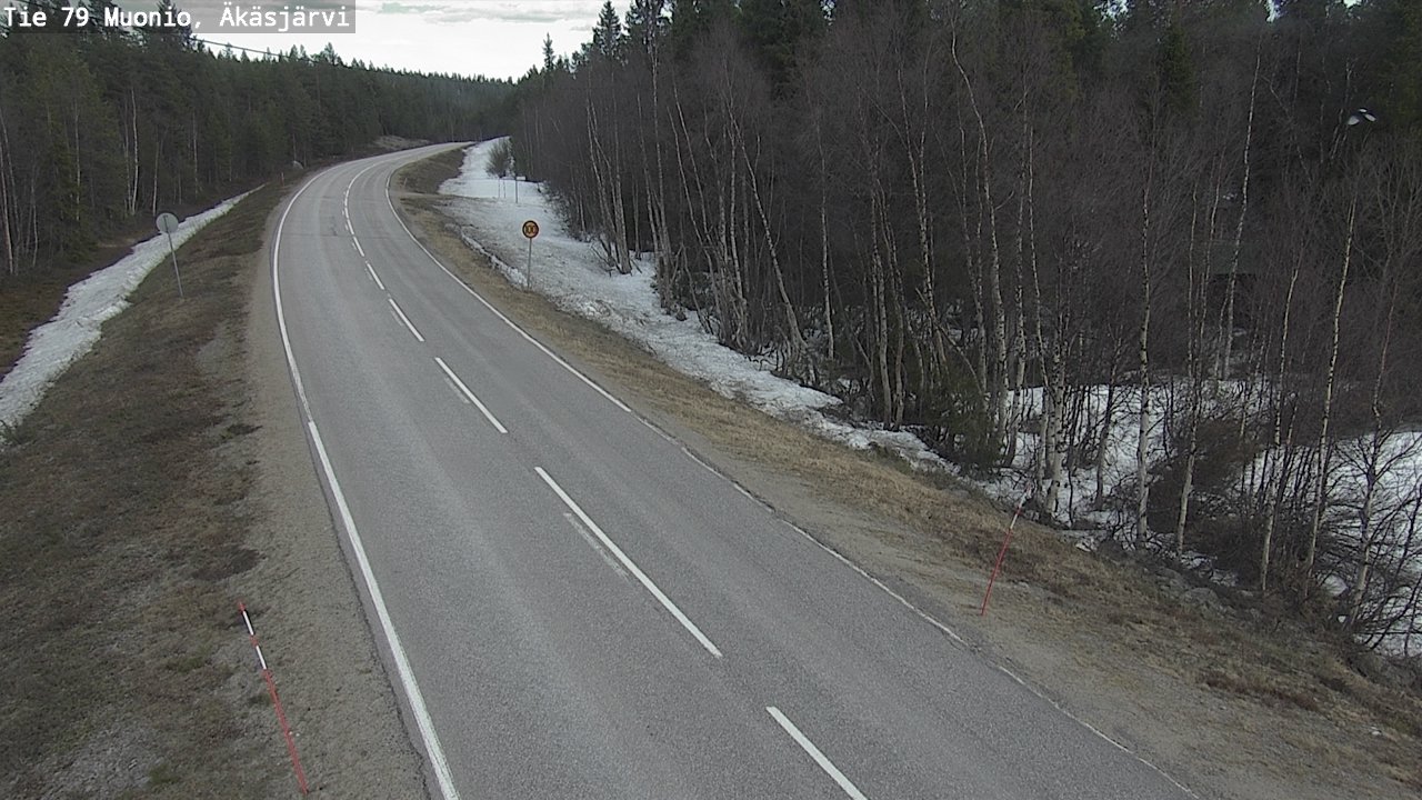 Weather Camera Image Road 79 Muonio, Äkäsjärvi, Muonio, Lappi