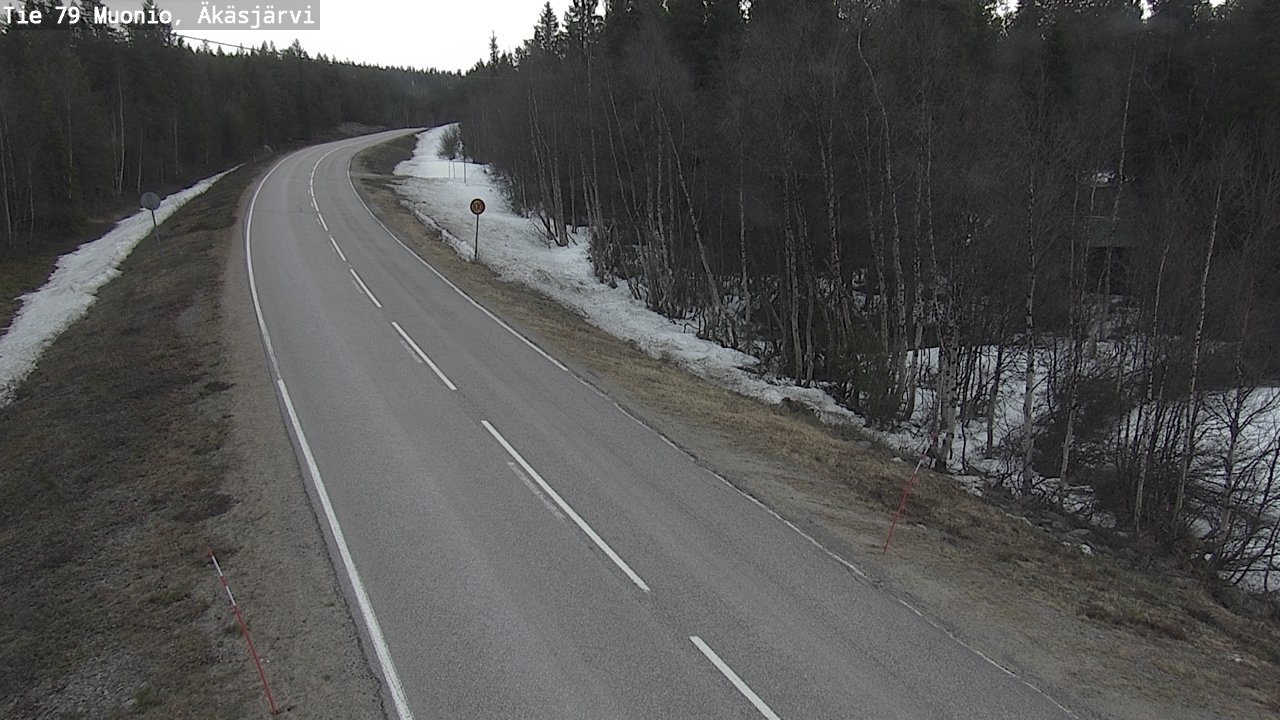 Weather Camera Image Road 79 Muonio, Äkäsjärvi, Muonio, Lappi