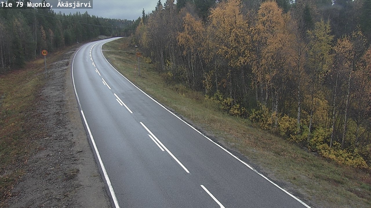 Weather Camera Image Road 79 Muonio, Äkäsjärvi, Muonio, Lappi