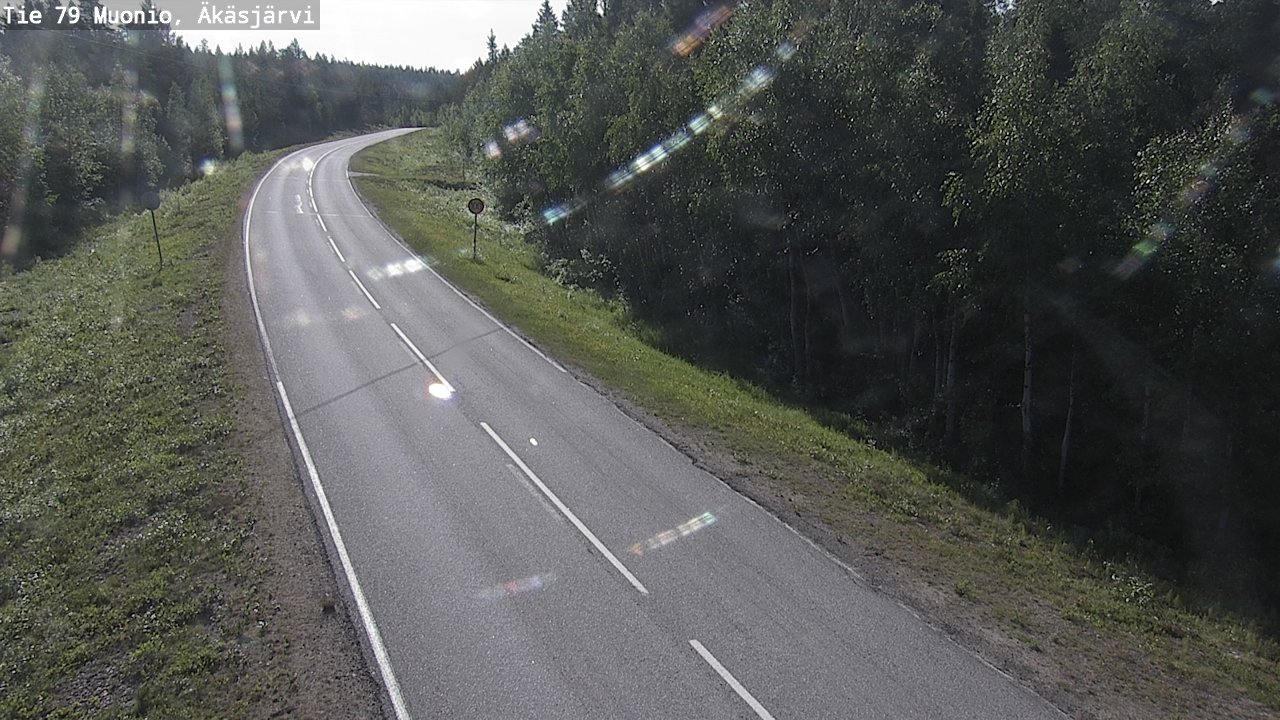 Weather Camera Image Road 79 Muonio, Äkäsjärvi, Muonio, Lappi