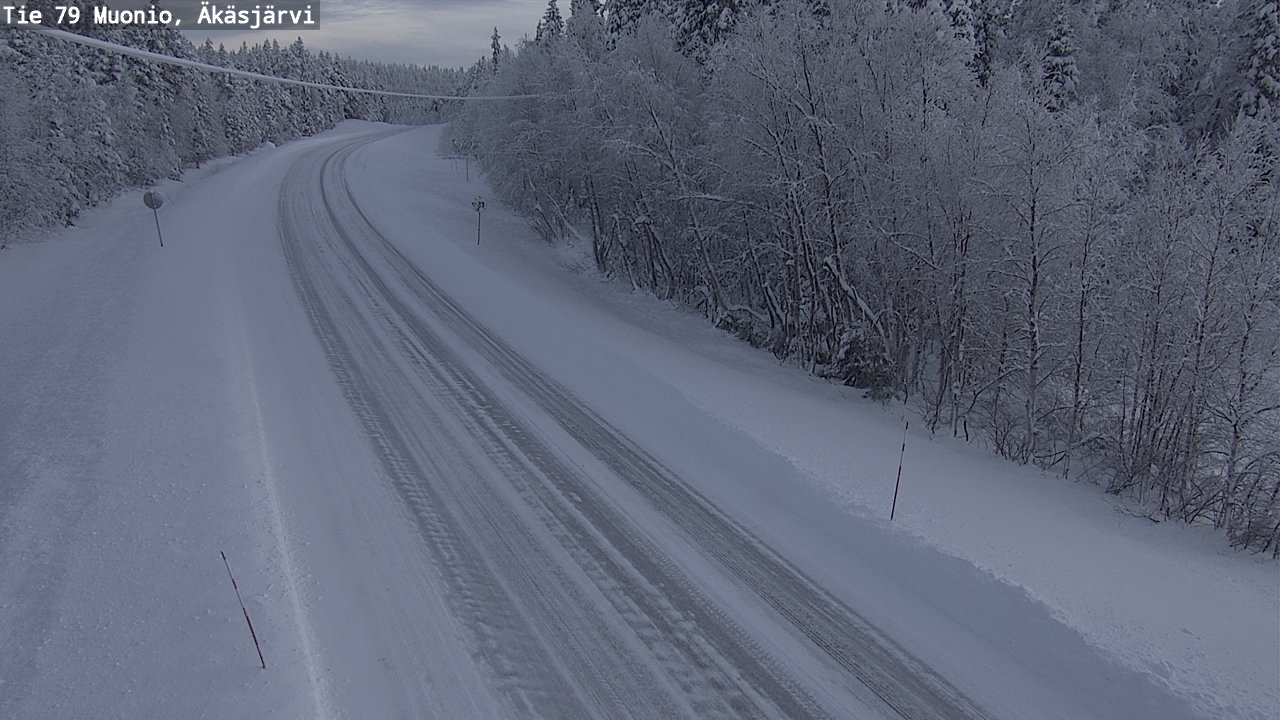 Weather Camera Image Road 79 Muonio, Äkäsjärvi, Muonio, Lappi