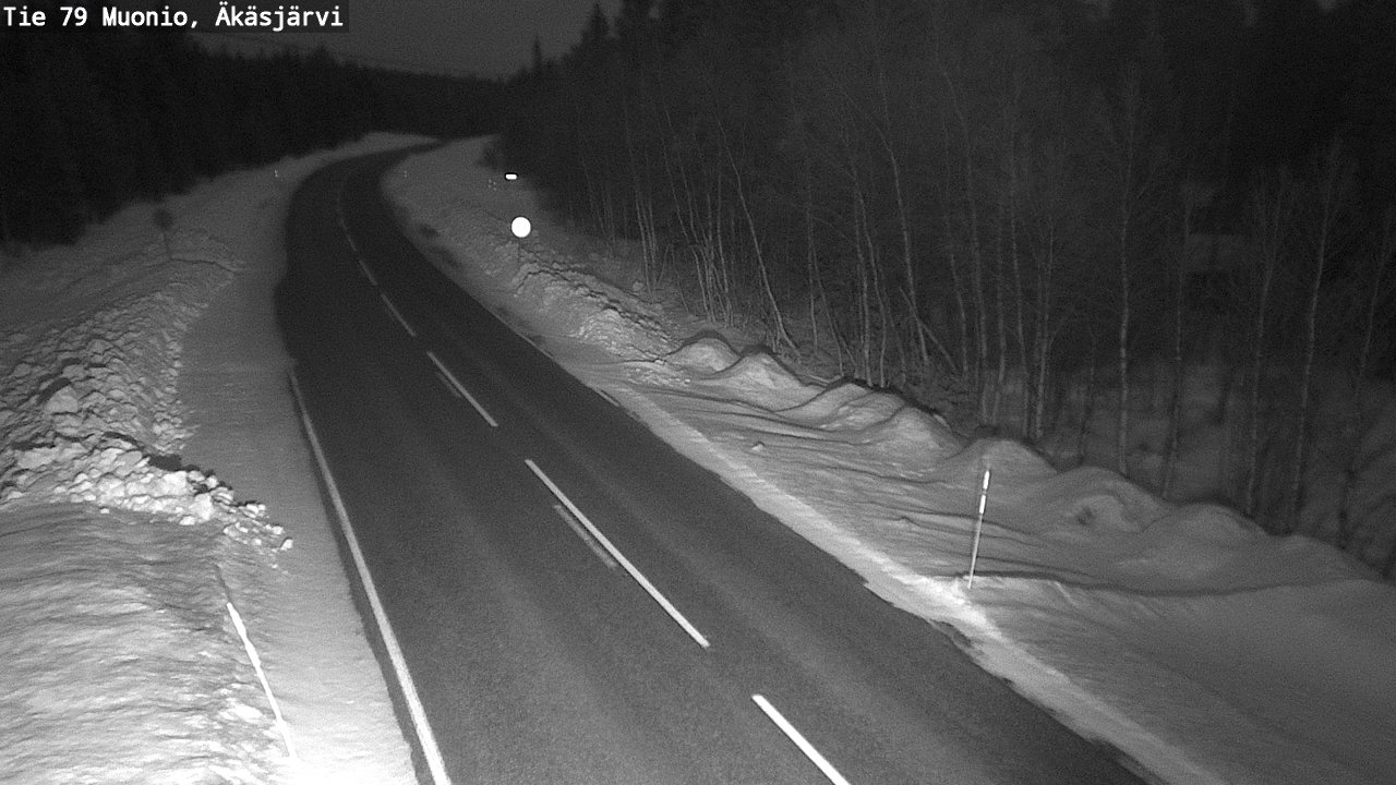 Weather Camera Image Väg 79 Muonio, Äkäsjärvi, Muonio, Lappi