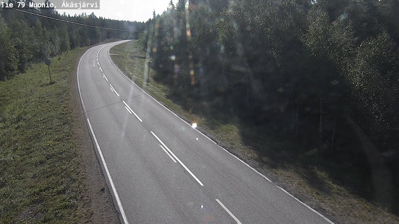 Weather Camera Image Road 79 Muonio, Äkäsjärvi, Muonio, Lappi