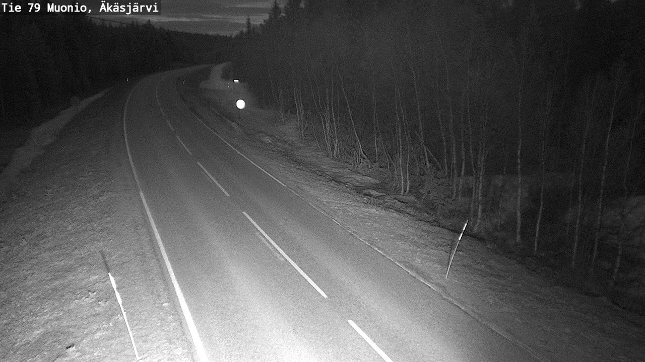 Weather Camera Image Road 79 Muonio, Äkäsjärvi, Muonio, Lappi