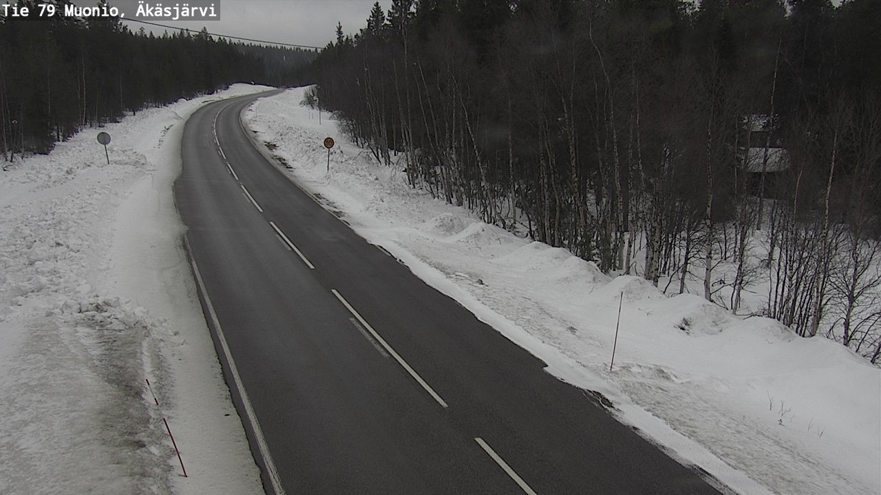 Weather Camera Image Väg 79 Muonio, Äkäsjärvi, Muonio, Lappi