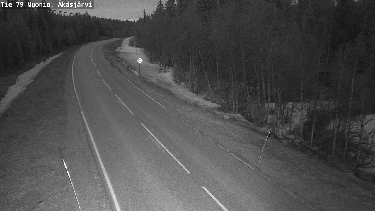 Weather Camera Image Road 79 Muonio, Äkäsjärvi, Muonio, Lappi