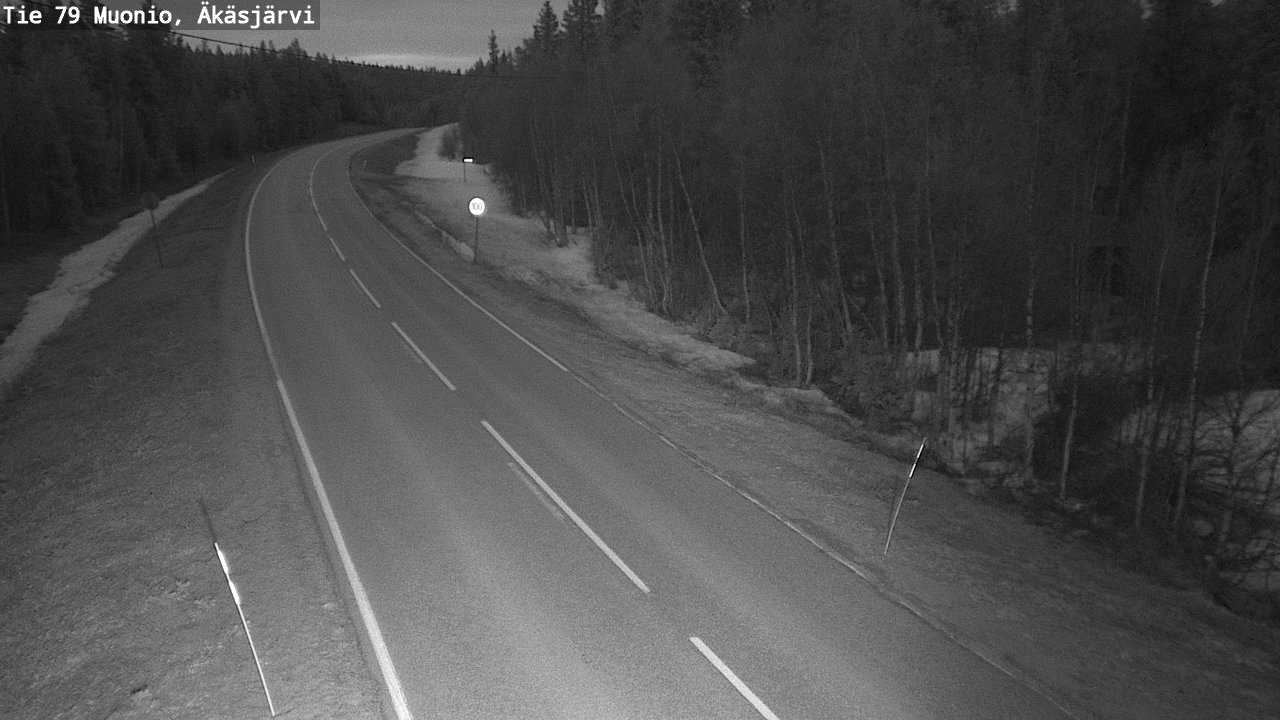 Weather Camera Image Road 79 Muonio, Äkäsjärvi, Muonio, Lappi