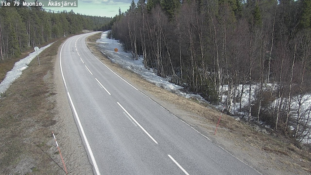 Weather Camera Image Road 79 Muonio, Äkäsjärvi, Muonio, Lappi