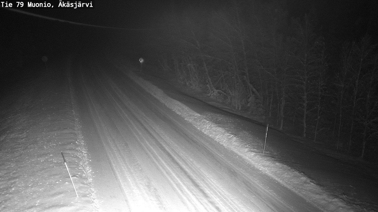 Weather Camera Image Väg 79 Muonio, Äkäsjärvi, Muonio, Lappi