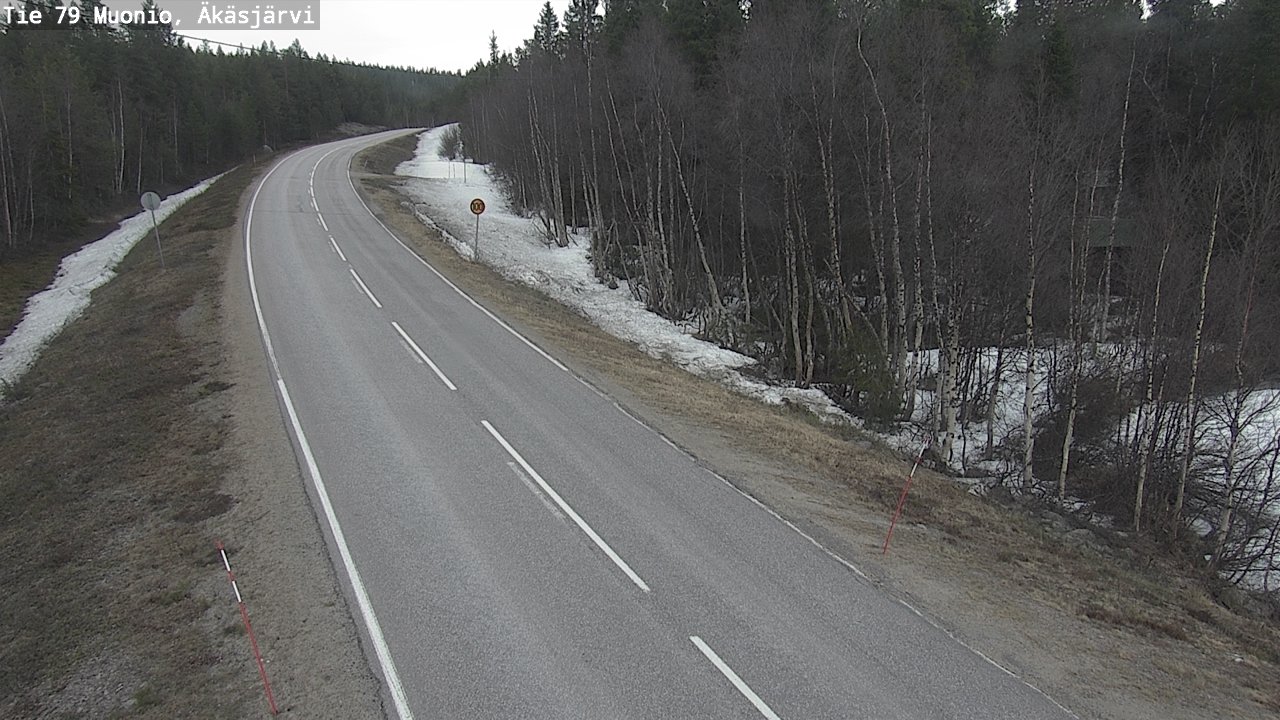 Weather Camera Image Road 79 Muonio, Äkäsjärvi, Muonio, Lappi
