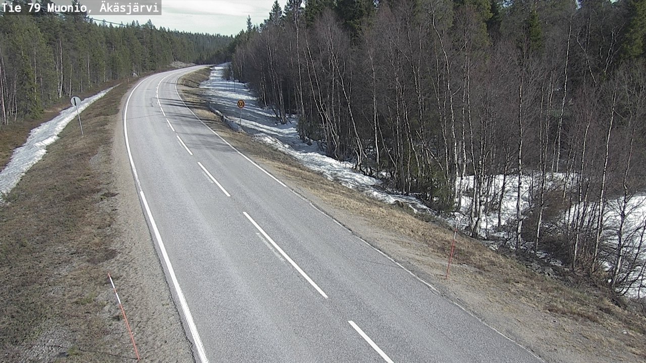 Weather Camera Image Road 79 Muonio, Äkäsjärvi, Muonio, Lappi