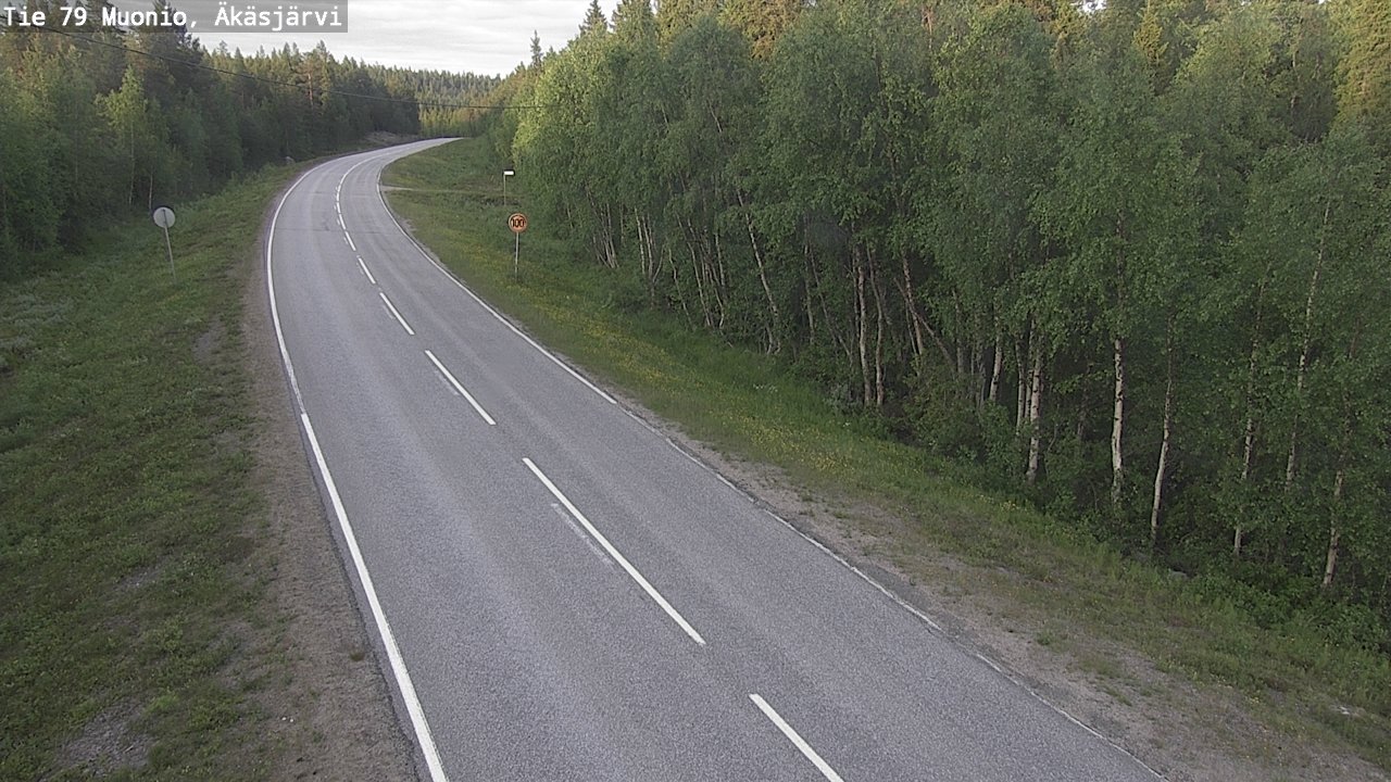 Weather Camera Image Road 79 Muonio, Äkäsjärvi, Muonio, Lappi