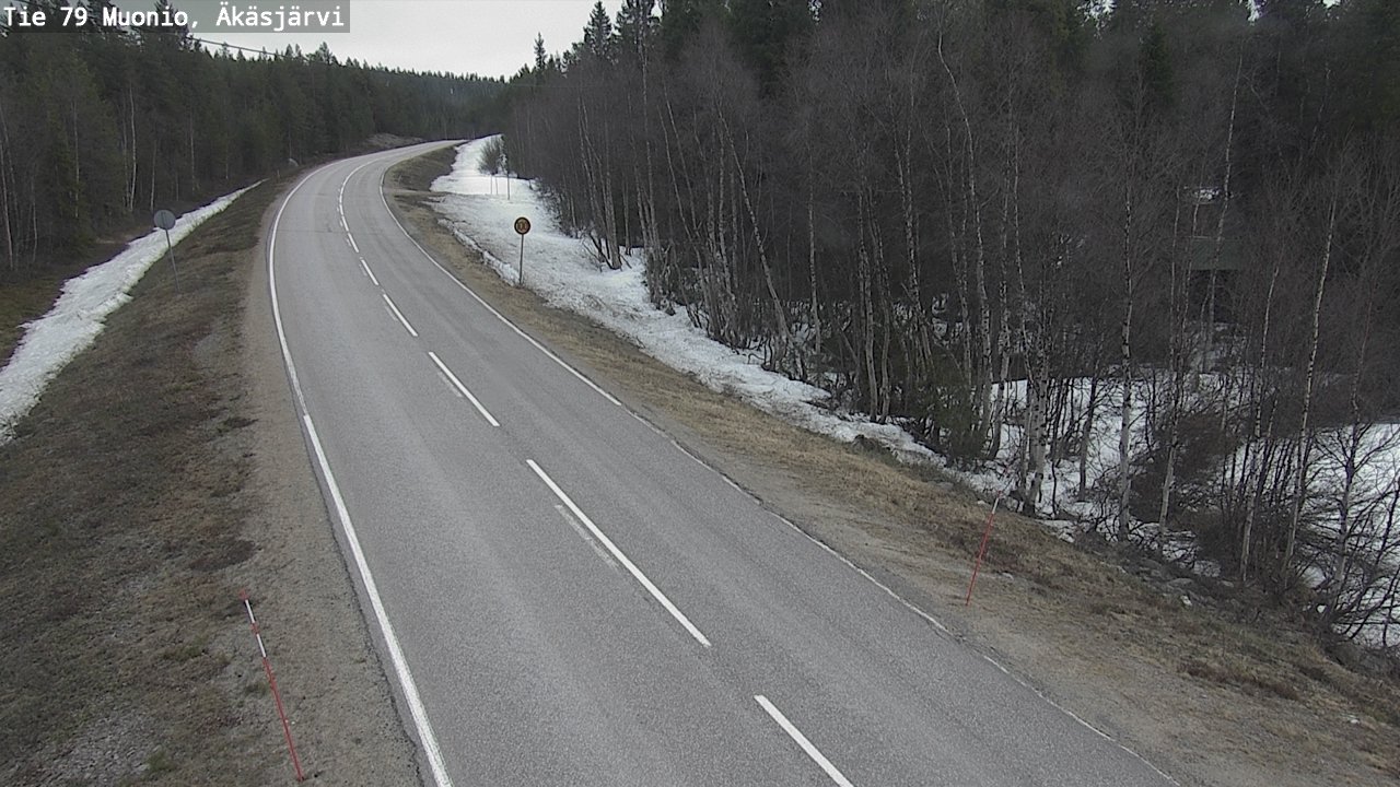 Weather Camera Image Road 79 Muonio, Äkäsjärvi, Muonio, Lappi